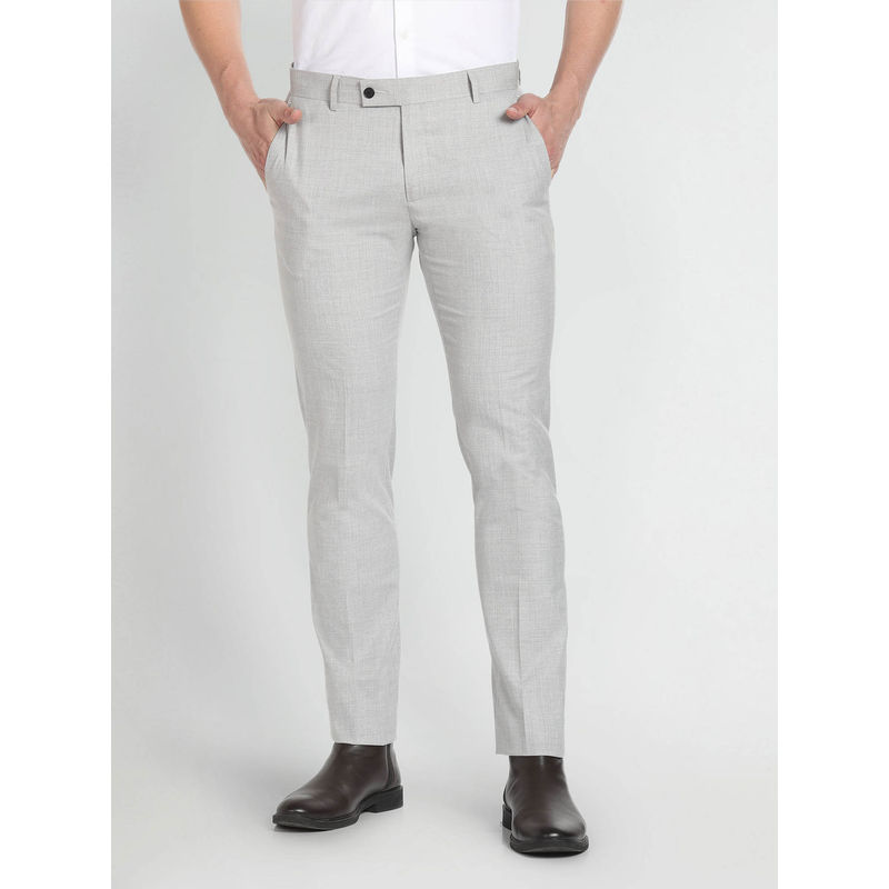 Arrow Mid Rise Tailored Fit Formal Trousers (30)