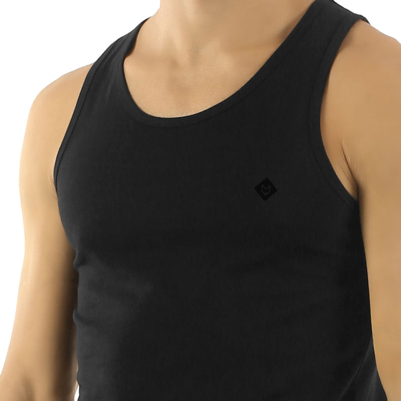 ALMO Dario Modal Micro Vest - Black (M)