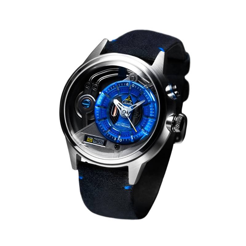 Montre électrique The ElectricianZ THE BROWN Z - Cuir Marron, LED, étanche 30m, Neuf Avec étiquettes