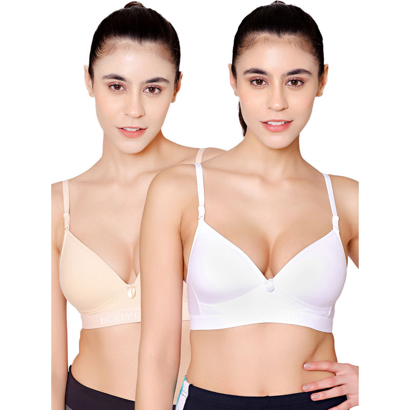 Bodycare Seamless Wire Free Padded Sports Bra-Pack Of 2 - Multi-Color (30B)