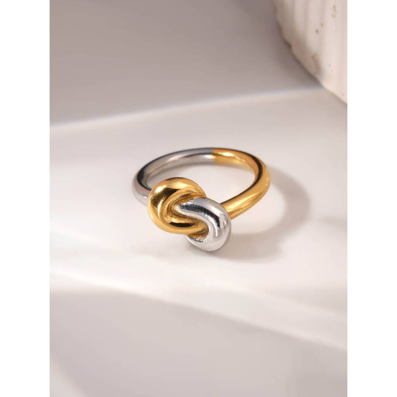 Palmonas Entwined Love Knot Ring For Womens - Waterproof And Anti-Tarnish (6)