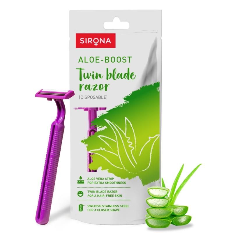 Buy Sirona Disposable Shaving Razors For Women For Painfree Body Hair ...