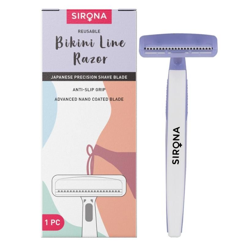 Sirona Reusable Bikini Line Razors For Women, Japanese Precision Shave