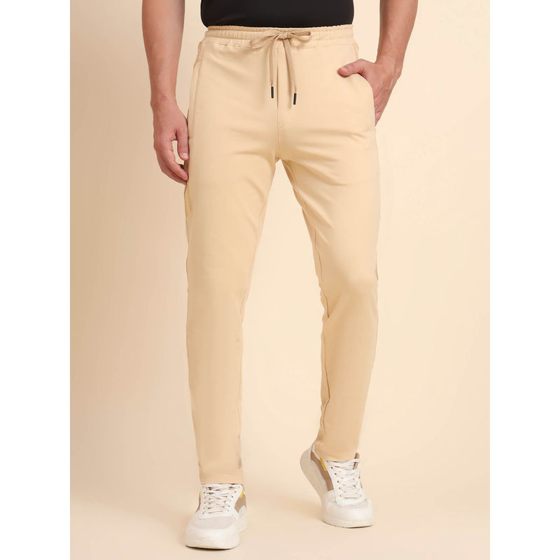 JadeBlue Cream Cotton Stretch Track Pant (42)