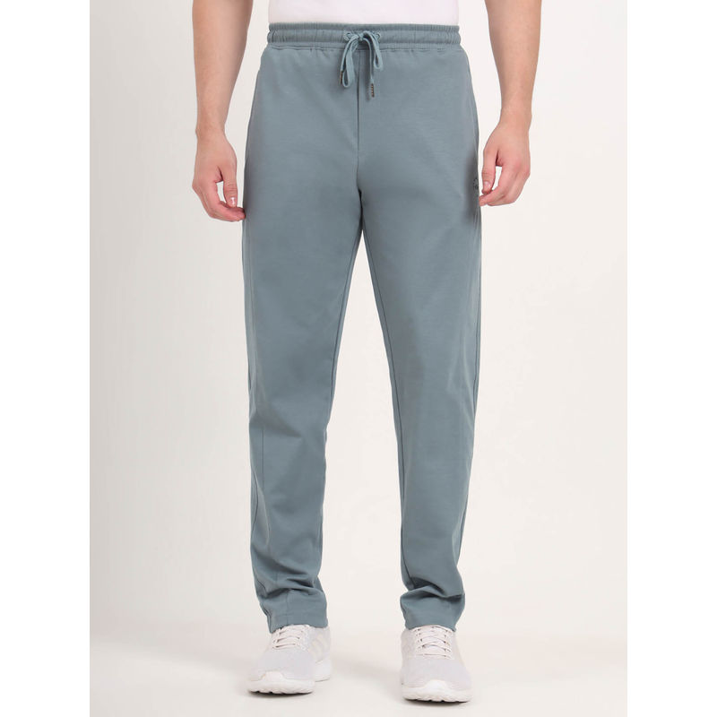 JadeBlue Fosty Blue Solid Regular Fit Track Pant (42)