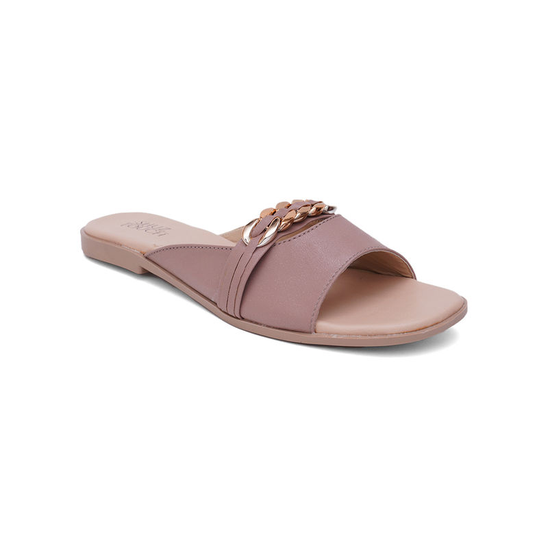 SHUZ TOUCH Pink Chain Detail Flats Buy SHUZ TOUCH Pink Chain Detail Flats Online at Best Price