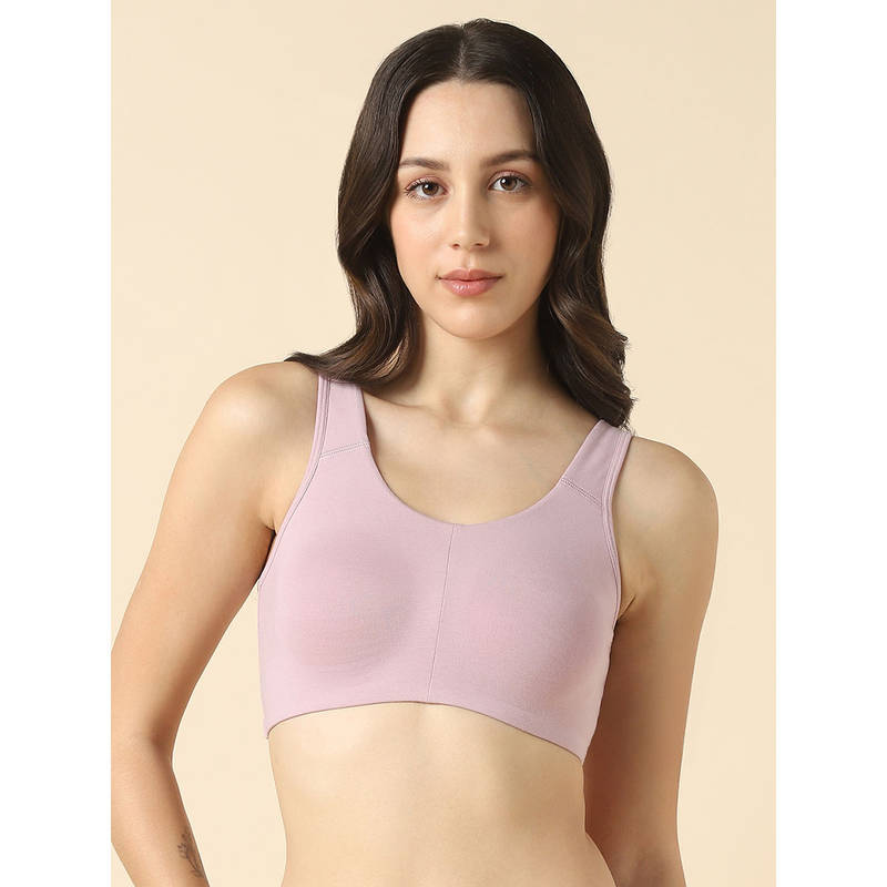 Van Heusen Women Solid Wireless Full Coverage Non Padded Bra Pink (M)