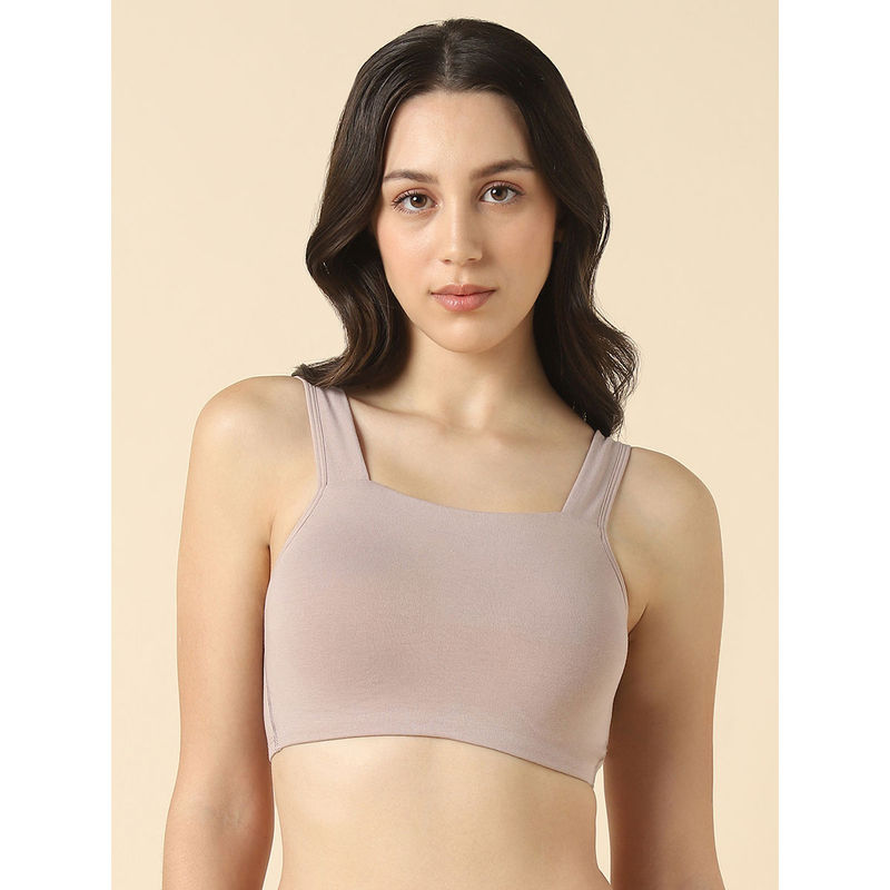 Van Heusen Women Solid Anti Bacterial Wireless Full Coverage Padded Bra Beige (M)