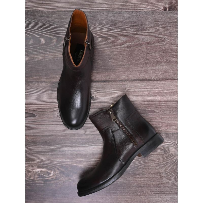 Cobblerz Men Brown Mid-Top Casual Boots (UK 7)