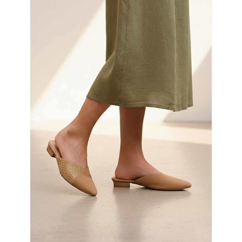 Monrow Women Rosia Beige Mules (EURO 36)