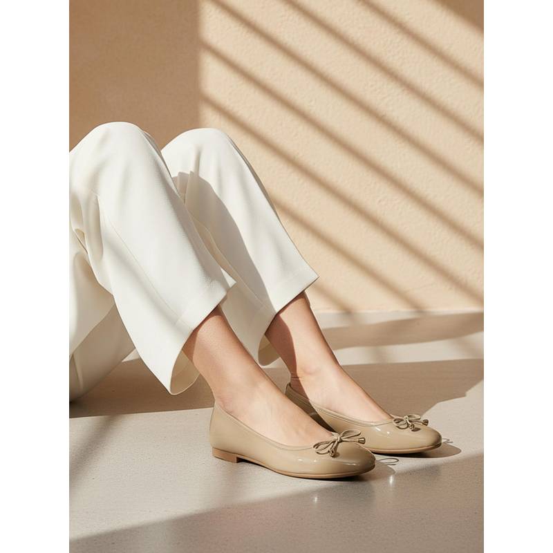 ELLE Women Beige Classic Ballerina (EURO 38)