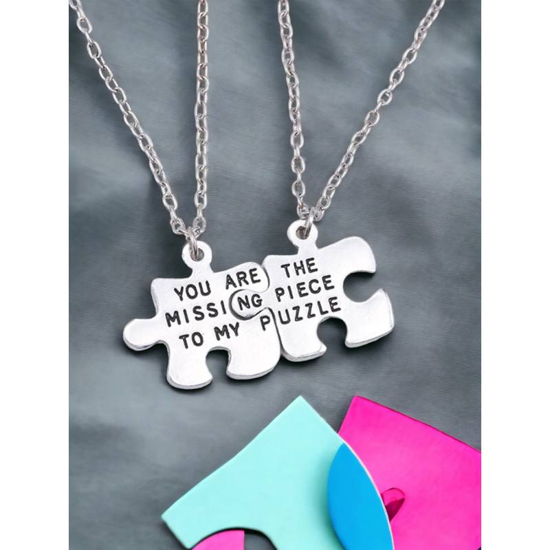 Oomph Piece Jigsaw Puzzle Stainless Steel Couple Pendant Pack
