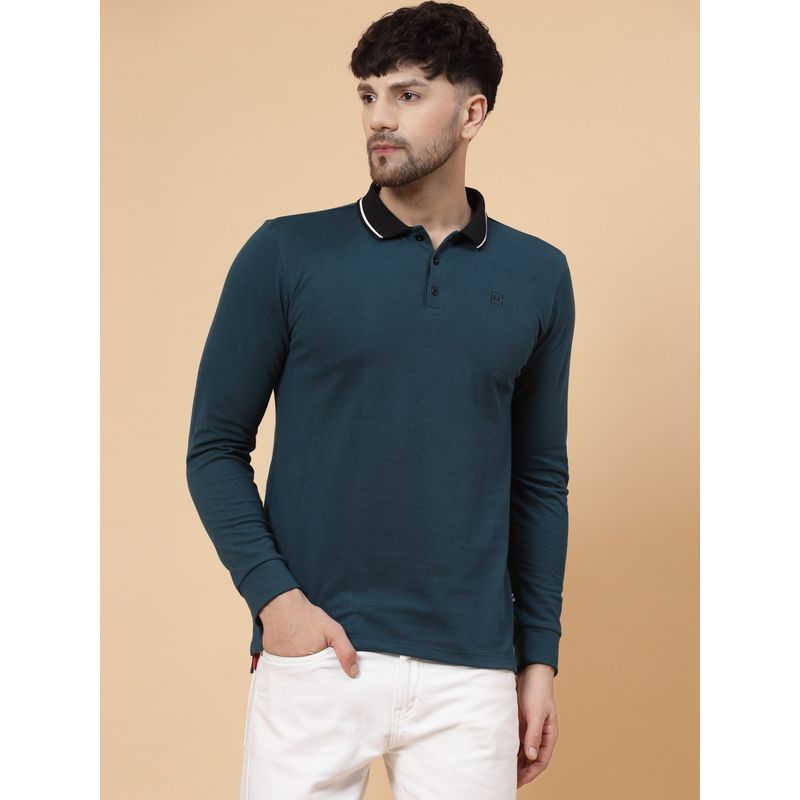 RIGO Men Green Polo T-Shirt (XL)