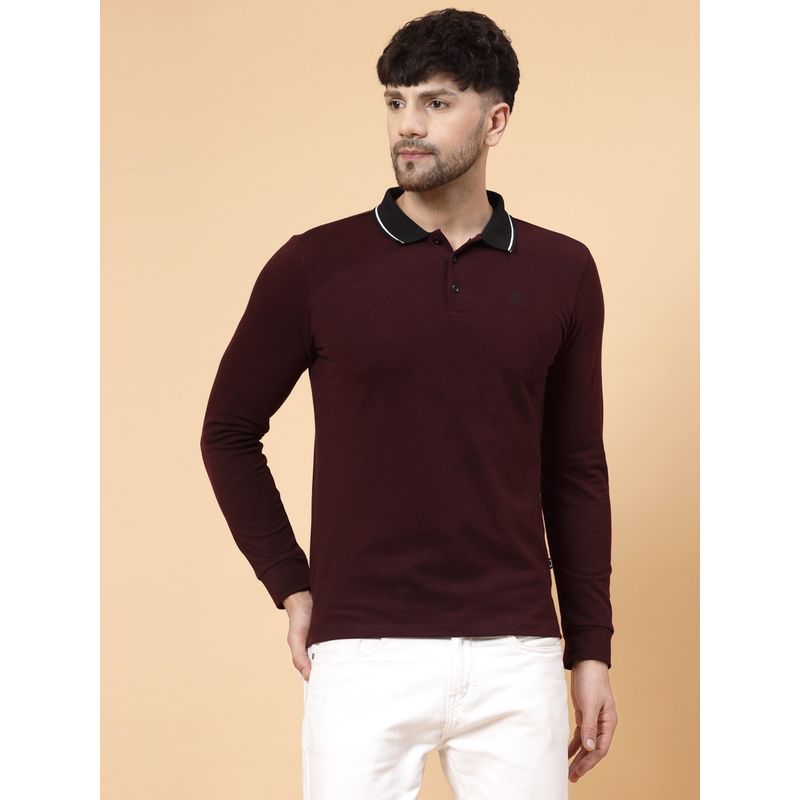 RIGO Men Wine Polo T-Shirt (M)