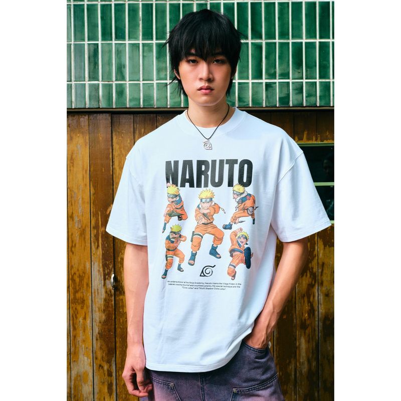 Bonkers Corner White Dynamic Ninja Oversized T-Shirt (XS)