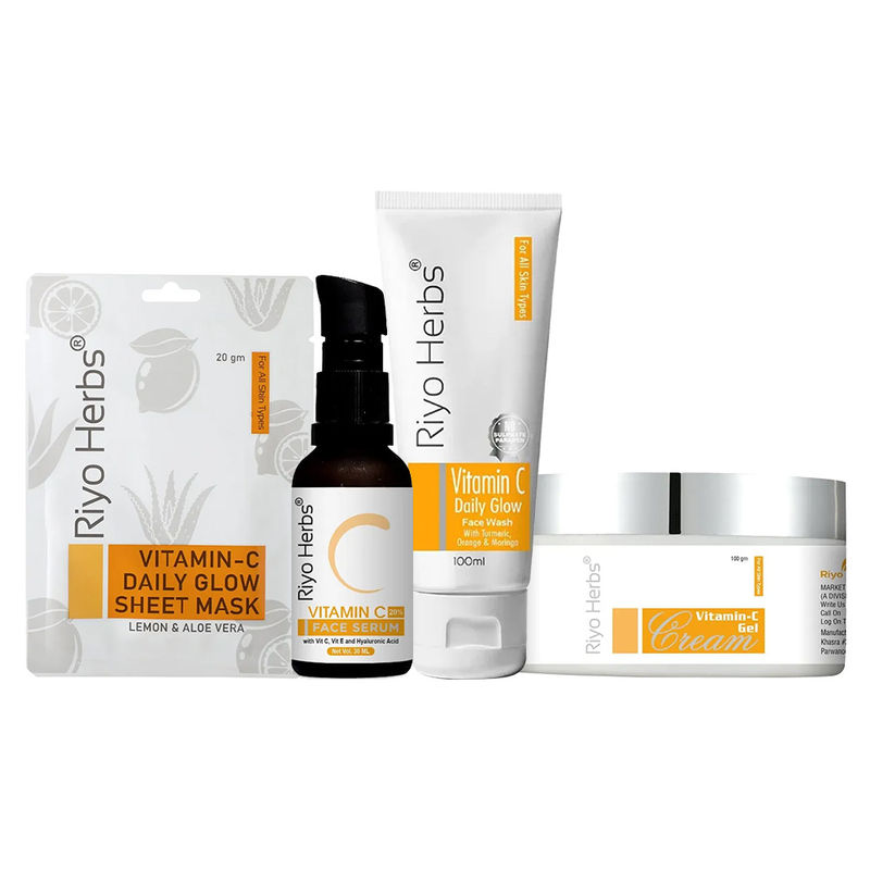 Riyo Herbs Vitamin C Combo with VitaminC Gel + Cream + Face Wash