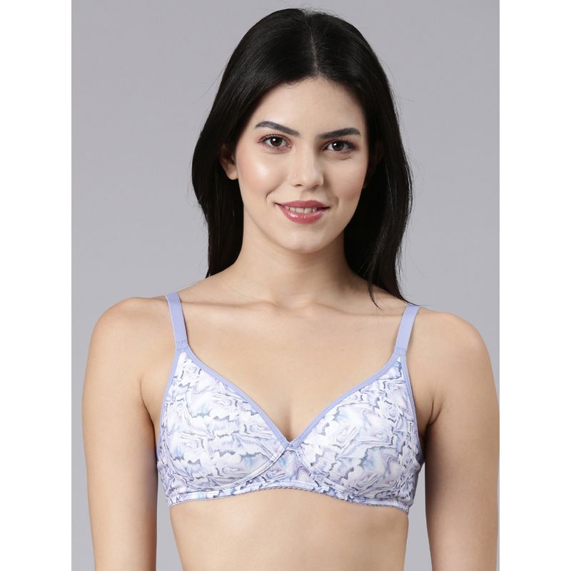 Enamor Perfect Coverage Cotton Padded And Wirefree T-Shirt Bra For Women (32B)