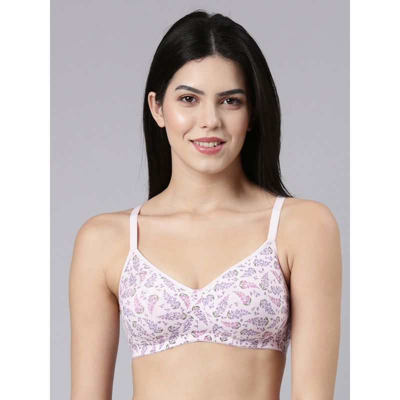 Enamor Fab-Cool Stretch Cotton Everyday High Coverage, Non Padded Bra For Women (38DD)