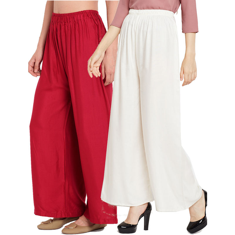 Shop Plain Palazzo Pants with Pocket Detail and Elasticised Waistband  Online | Max UAE