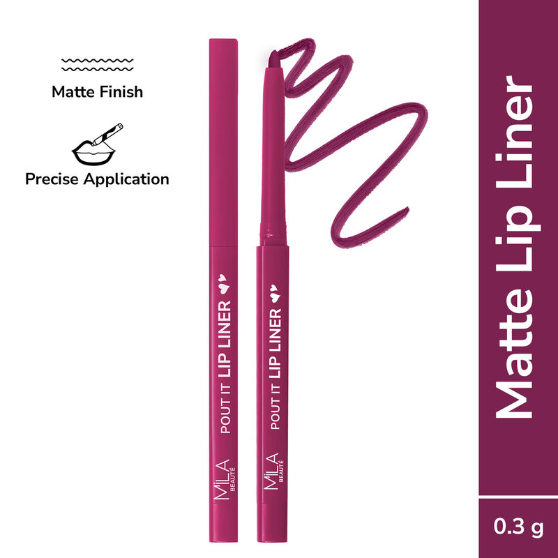 Mila Beauté Matte Lip Liner - 04 Cranberry Champagne