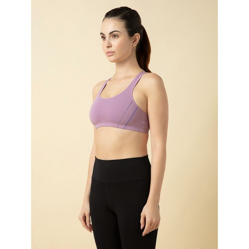 Van Heusen Woman Lingerie and Athleisure Pro Active Anti Bacterial Teens Sports Bra -Lavender (L)