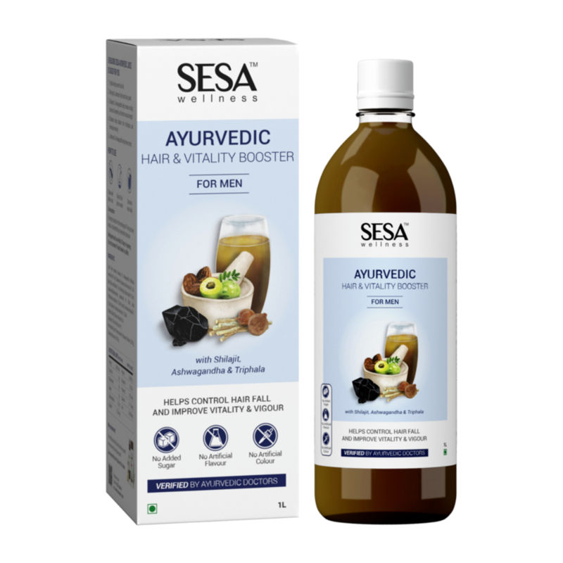 Buy SESA Ayurvedic Hair & Vitality Booster Juice for Men with Shilajeet