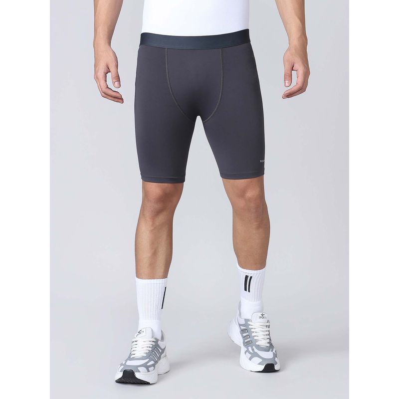Technosport Men's Solid Woodland Grey Tight (M)