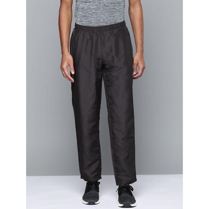 Alcis Men Black Solid Track Pants (L)