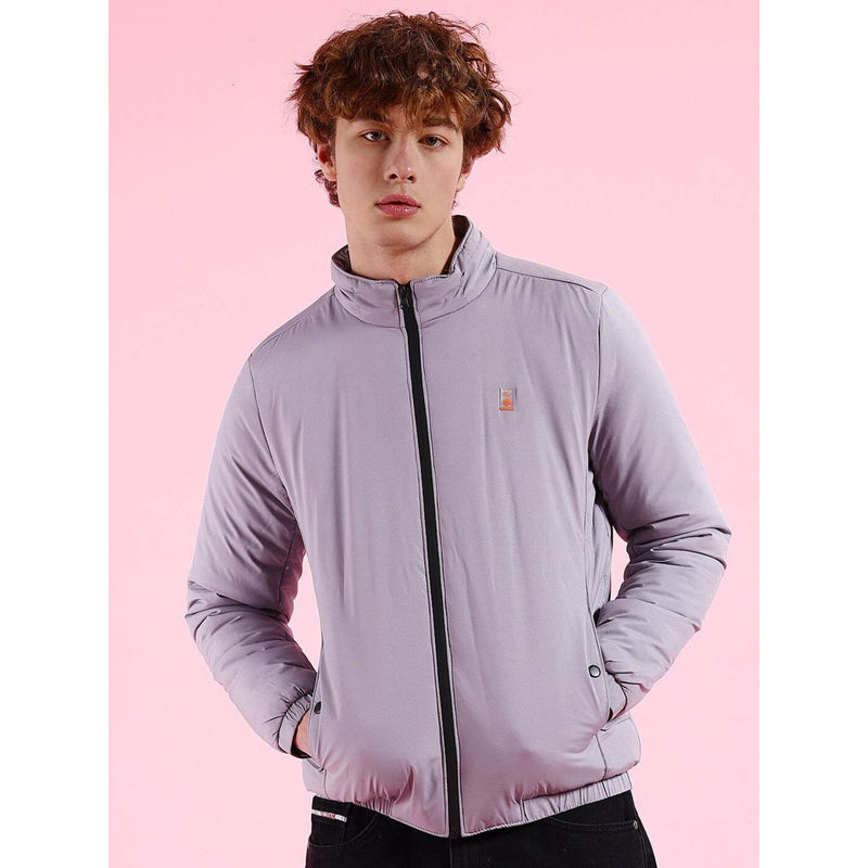 The Indian Garage Co Grey Solid Regular Fit Jacket (M)