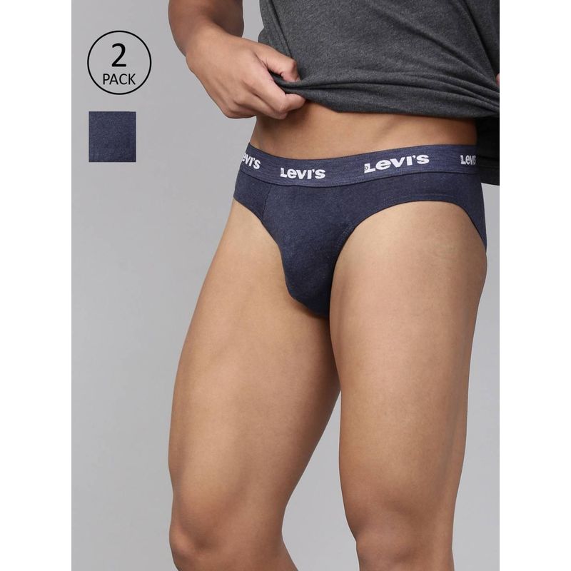 Levi's 009 Neo Brief for Men with Comfort & Smartskin Technology - Multicolor (Pack of 2) (M)