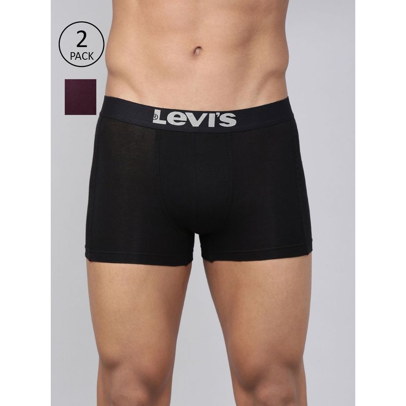 Levi's 018 Neo Trunk for Men with Comfort & Smartskin Technology - Multicolor (Pack of 2) (M)