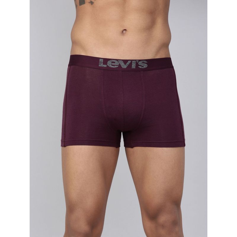 Levi's 018 Neo Trunk for Men with Comfort & Smartskin Technology - Maroon (L)