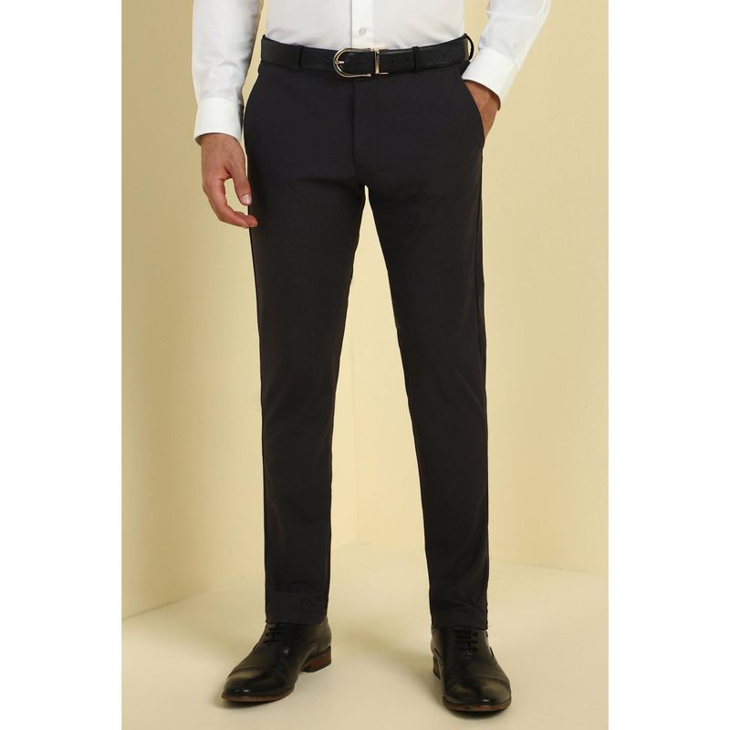 Allen Solly Men Black Solid Formal Trousers (36)