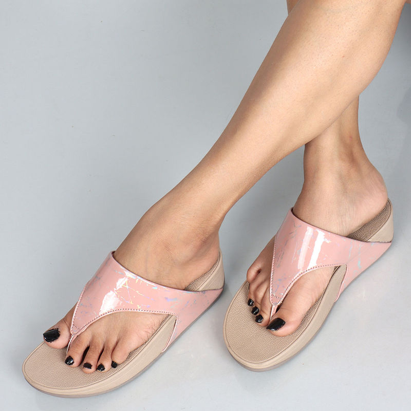 Carlton London Beige Ethnic Printed Comfort Sandals (EURO 38)