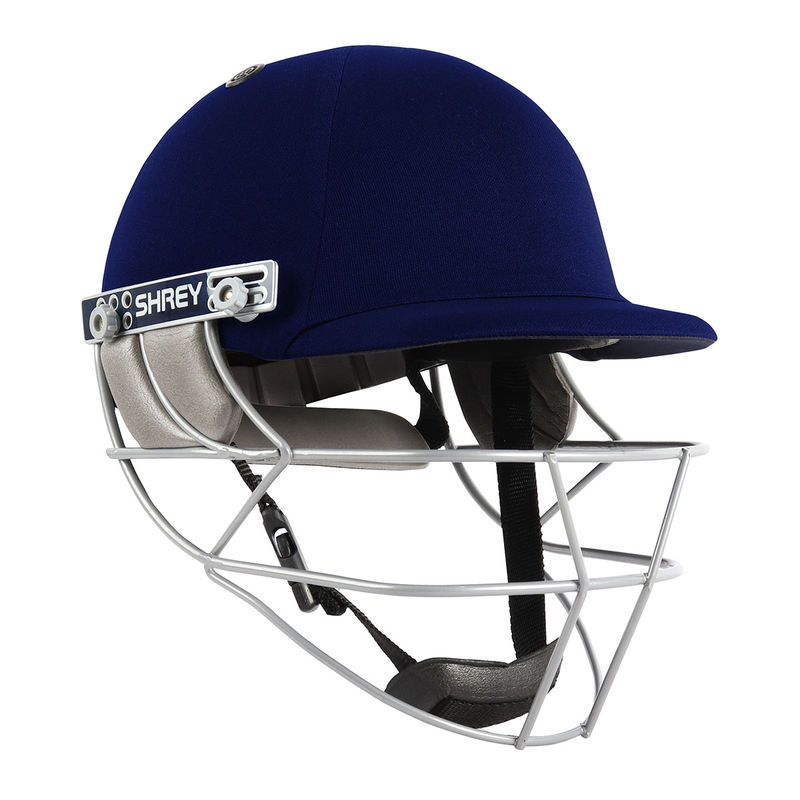 Shrey Match 2.0 Steel-Royal Blue Cricket Helmet (L)