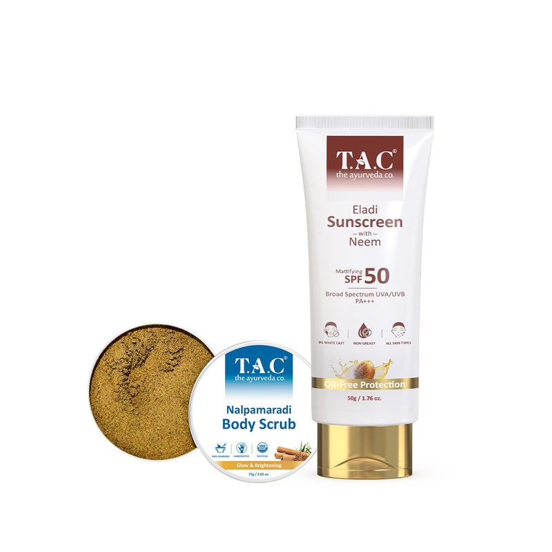 TAC The Ayurveda Co. Eladi Triphla & Hemp Seed Oil Body Polisher