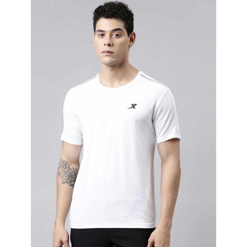 Xtep Pearl White Dry Fit Technology Running T-Shirt (S)