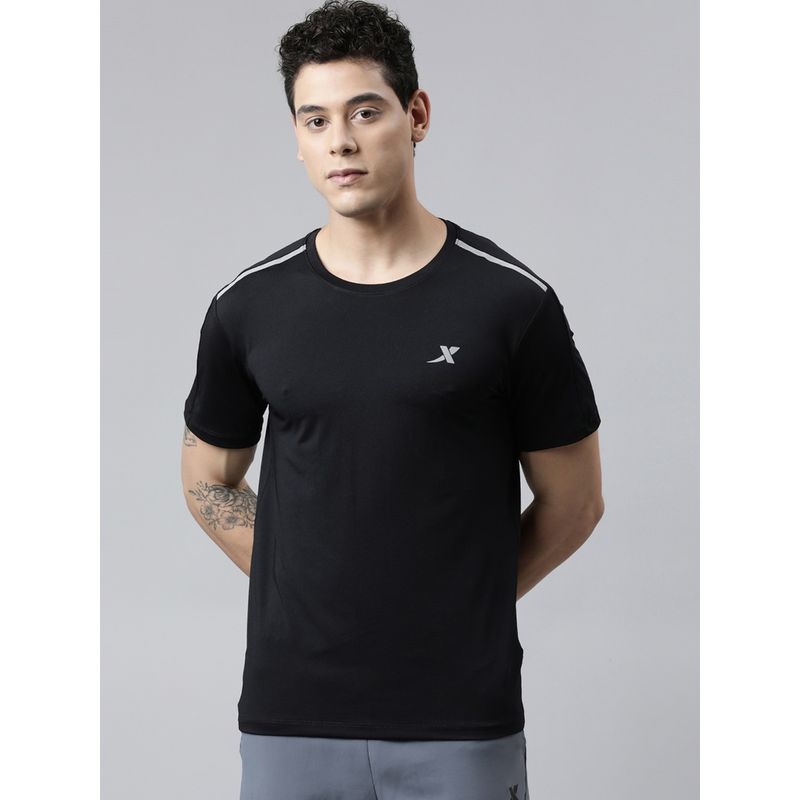 Xtep Black Dry Fit Technology Running T-Shirt (L)