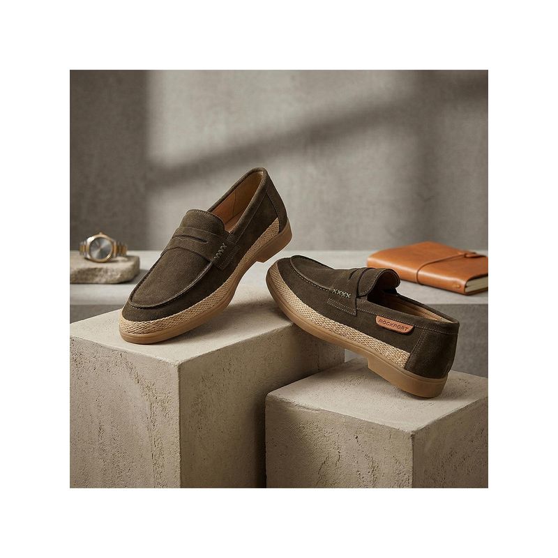 Rockport Men Olive Casual Loafers (UK 9)