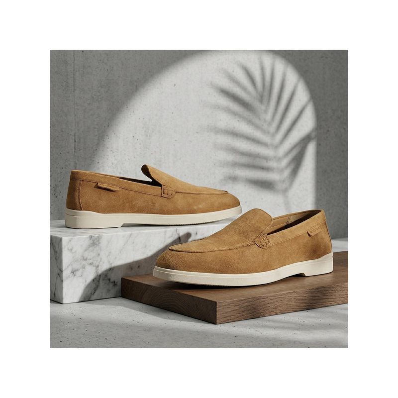 Rockport Men Beige Casual Loafers (UK 9)