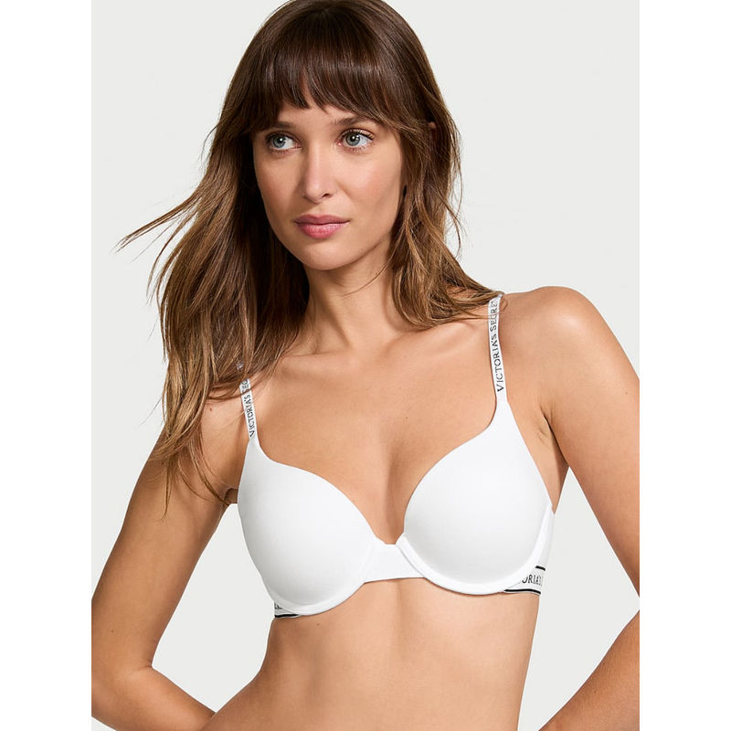 Victoria's Secret White Perfect Shape Cotton Push-Up Bra (38D)