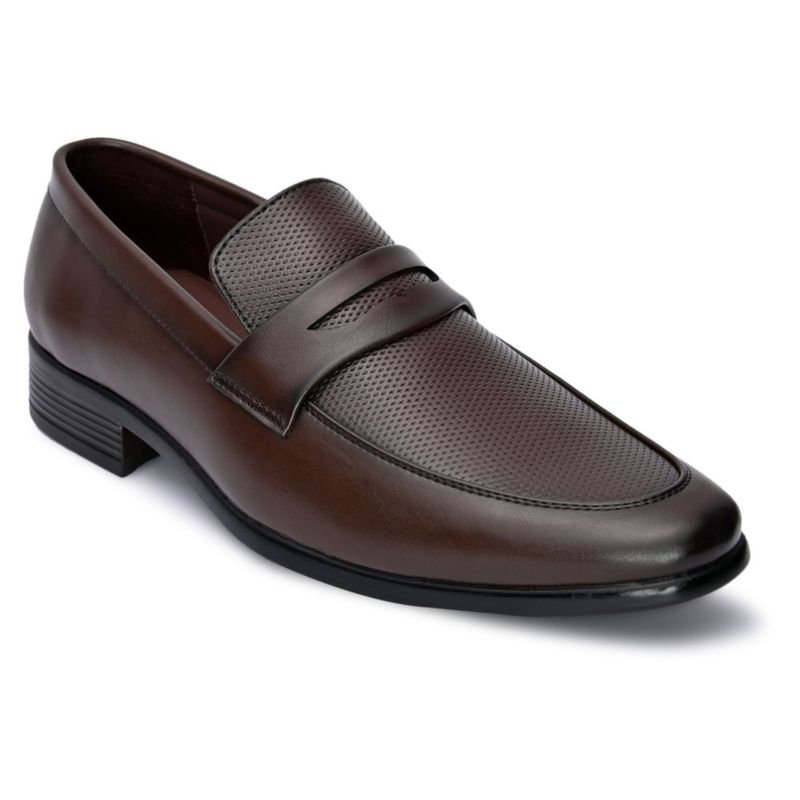 Hydes N Hues Solid Leather Formal Loafers (UK 7)