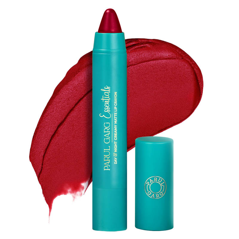 Parul Garg Beauty Crayon Lipstick, Comfort Matte for Indian Skintone - Showstopper, Bright Red