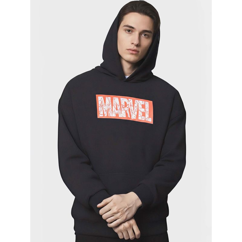 Styli Men Marvel Character Print Oversized Hoodie (M)