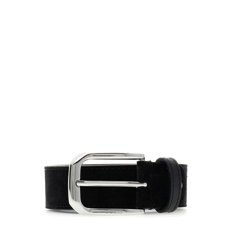 Guess Black Leather Solid Men Belt (XL)