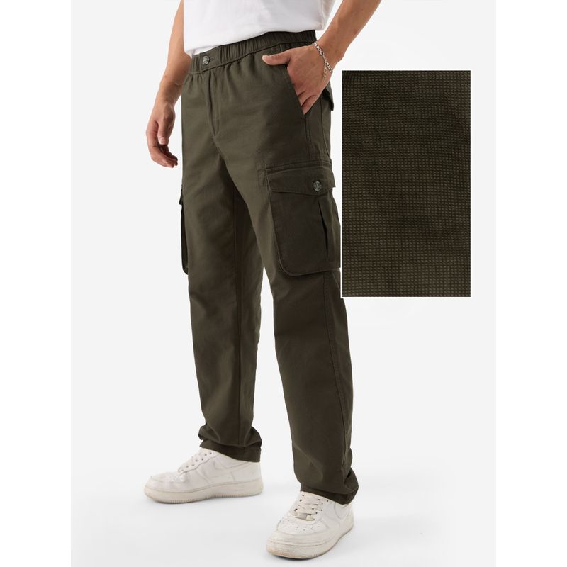 The Souled Store Green Town Men Cargo Pants (S)