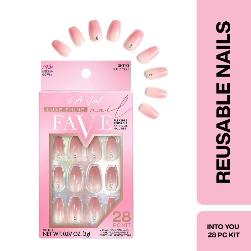 L.A. Girl Luxe Shine Nail Fave Artificial Nail Tips - Into You