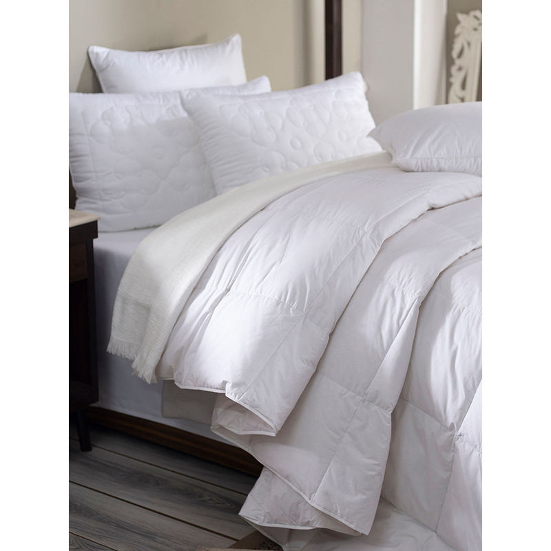 Maspar White Microfiber Super Soft Solid Duvet (Queen)