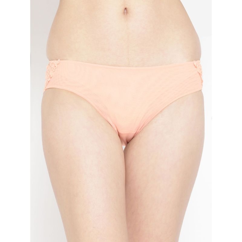 AOBA Women Beige Lace Briefs (S)