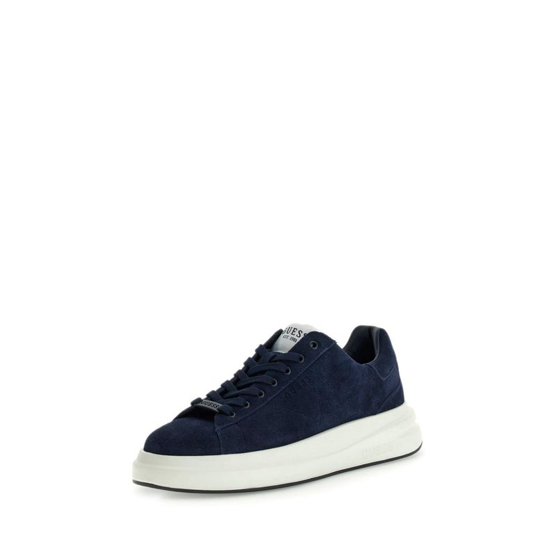 Guess Men Navy Blue Solid Lace-Up Sneakers (EURO 46)